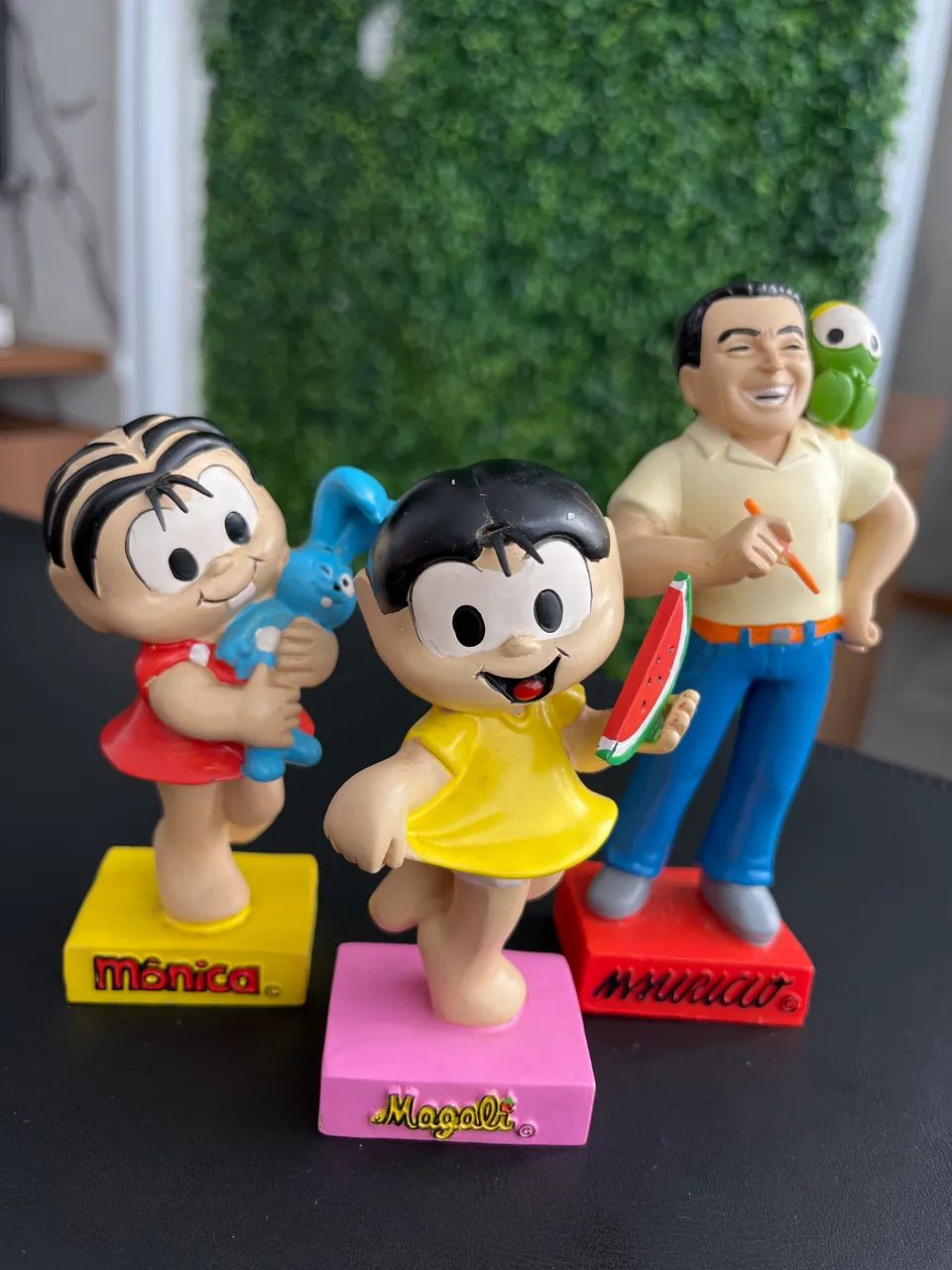 Miniaturas (em resina) da Turma da Mônica (Maurício de Souza.