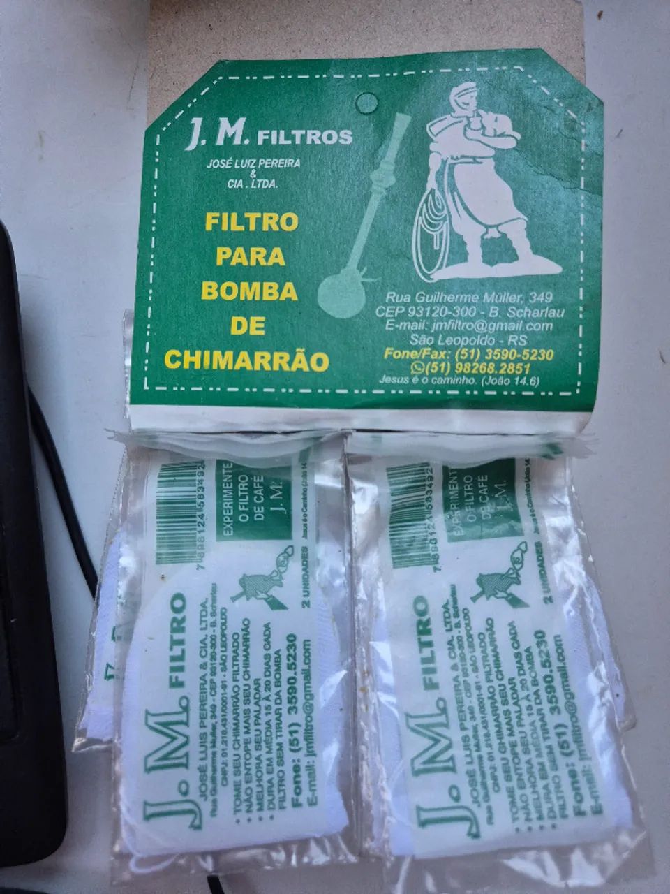 Filtros de chimarrão