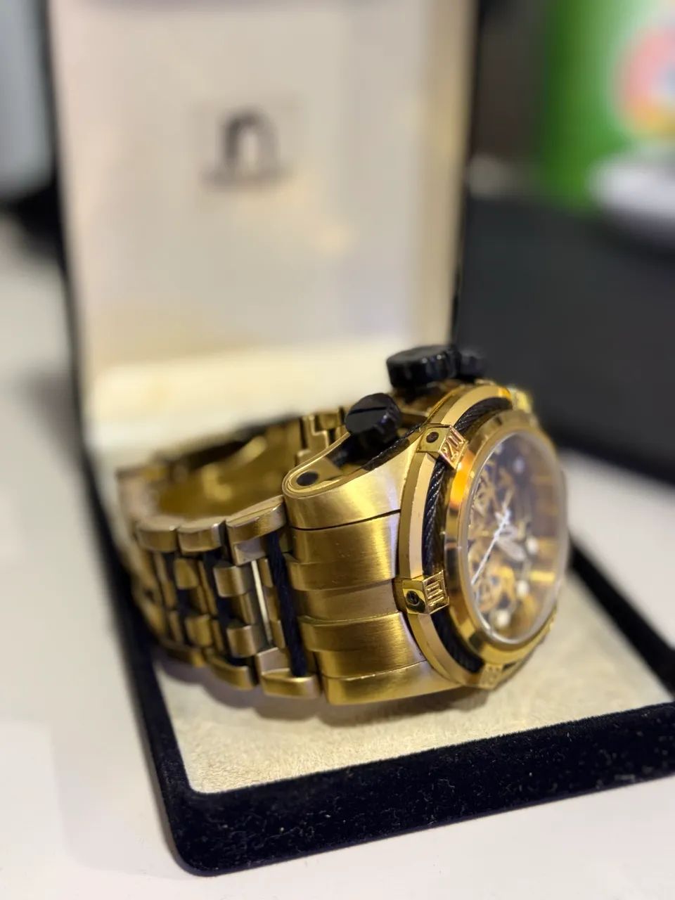 Relógio Invicta Bolt Zeus Skeleton em perfeito estado  - Foto 5