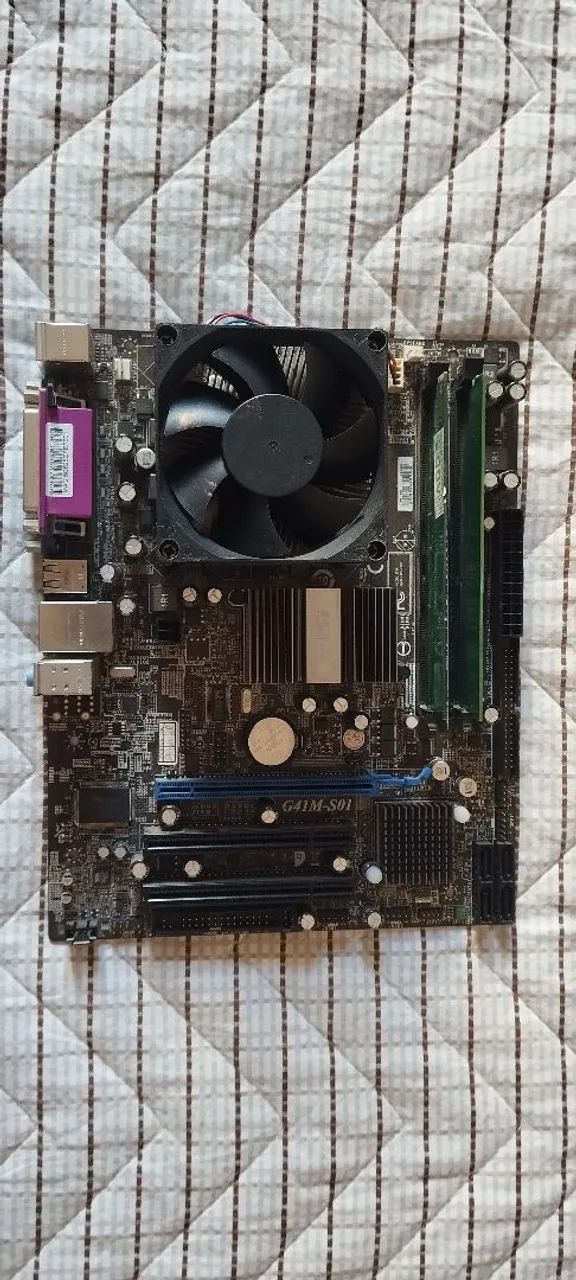 Placa mãe MSI DDR3 + Processador Intel Core Quad Q9500 - Foto 2