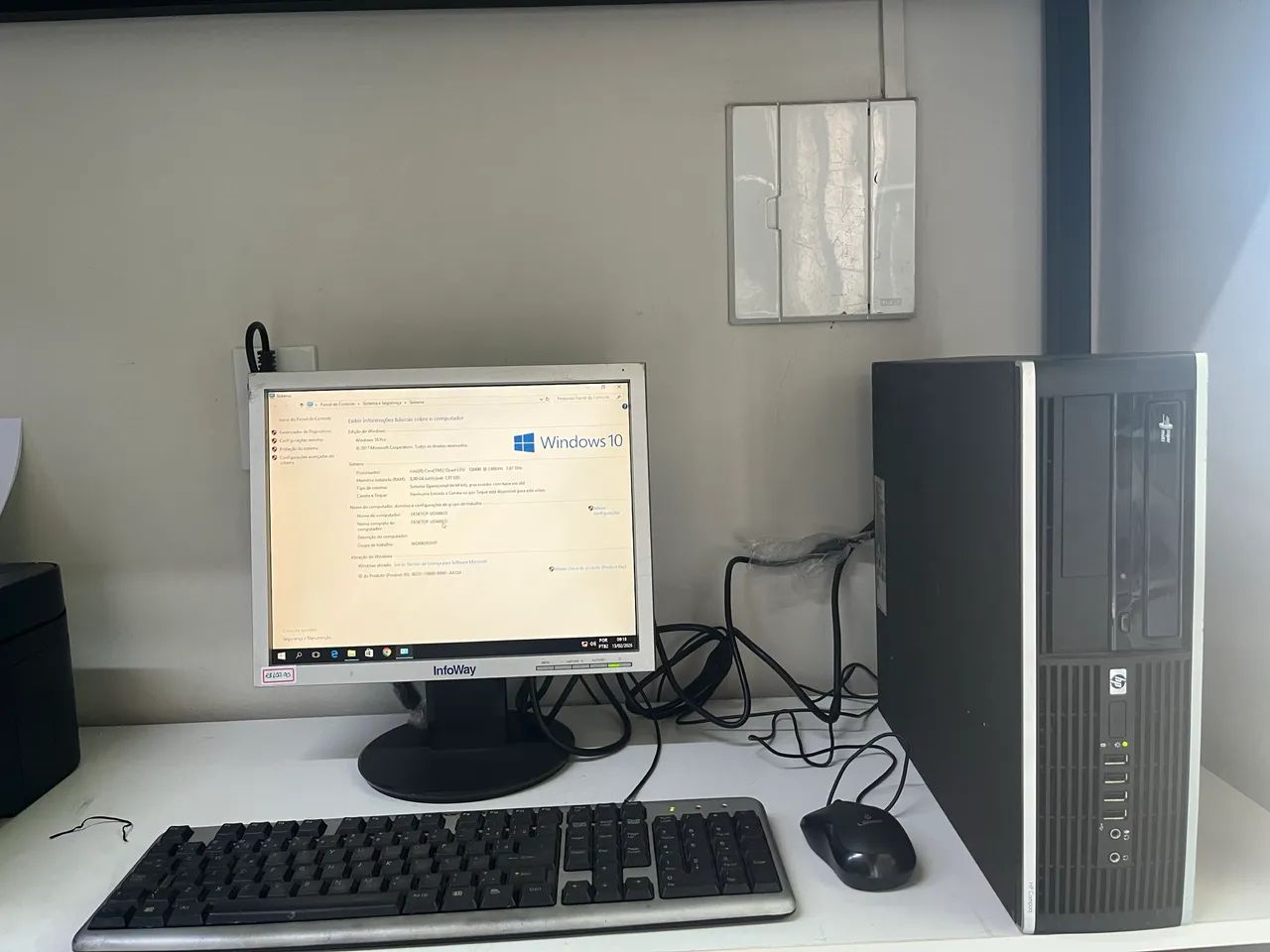 Computador desktop HP COMPLETO core 2 quad