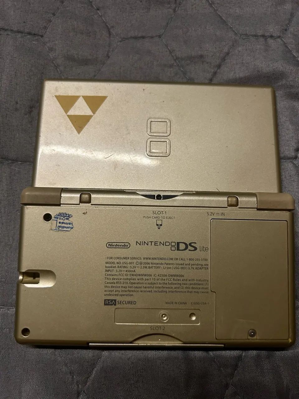 Nintendo Ds lite dourado zelda - defeito  - Foto 4