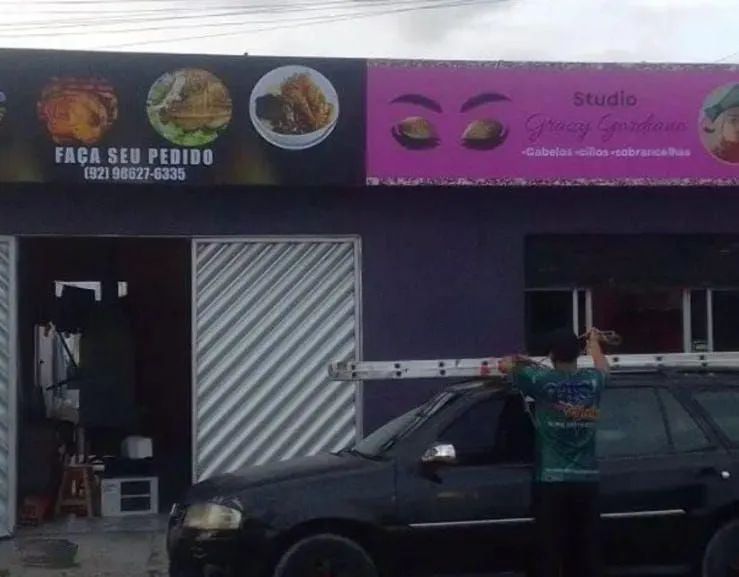 Fachada em lona impressa e ACM - Foto 4