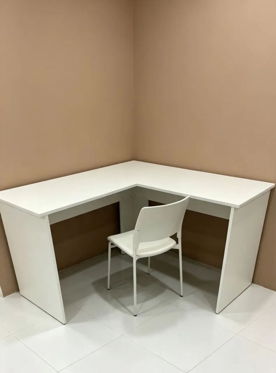 Mesa L para escritório entrega grátis 