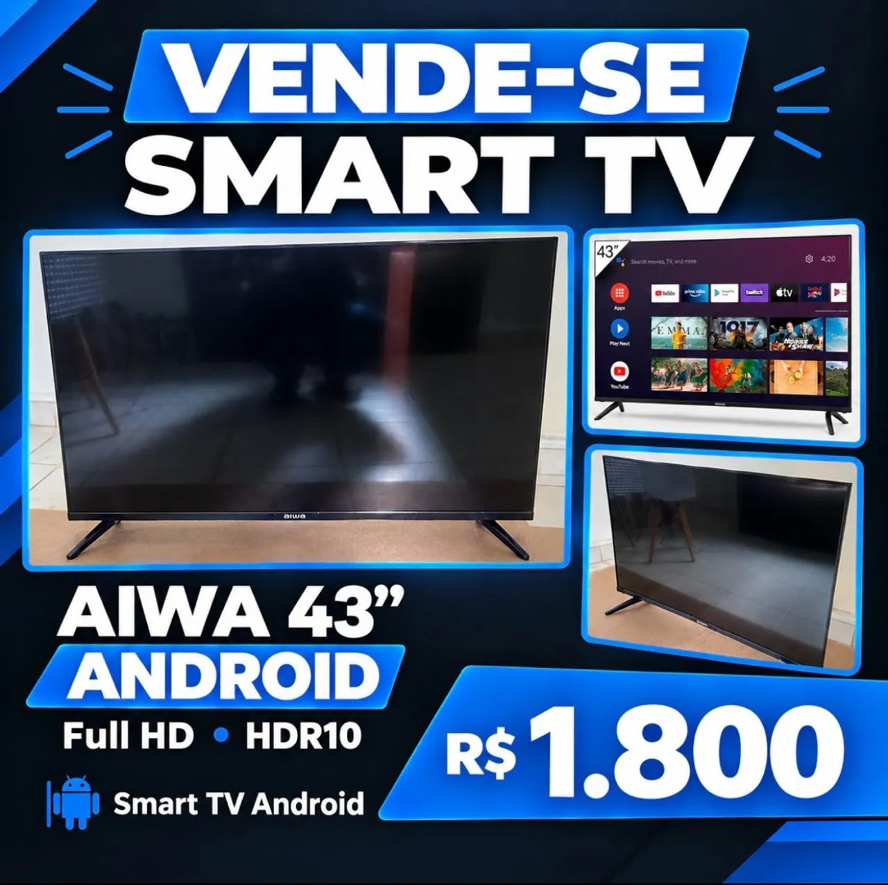 TV AIWA 43 POLEGADAS À VENDA