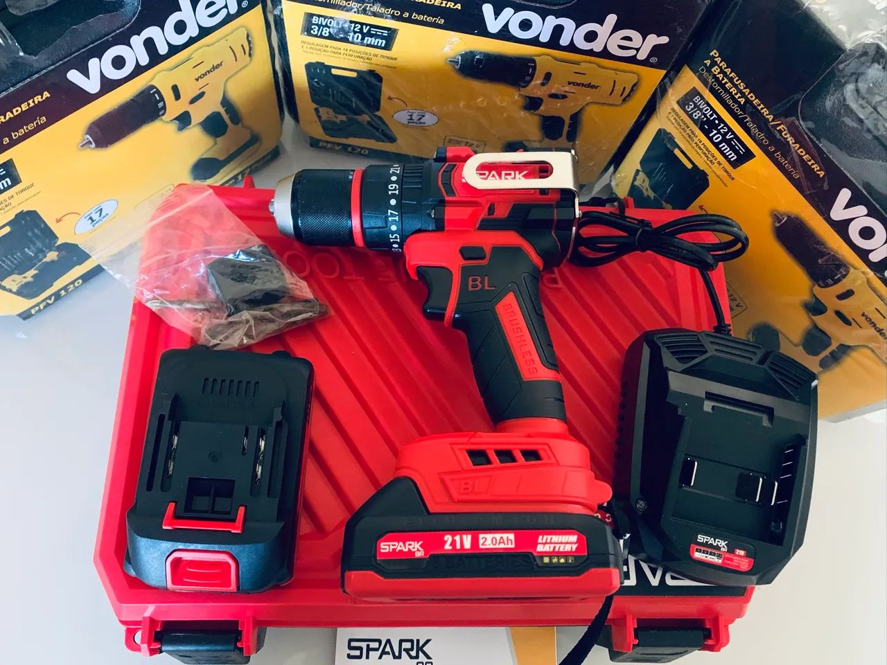 Parafusadeira inpacto SPARK.21V 55NN. - Foto 5