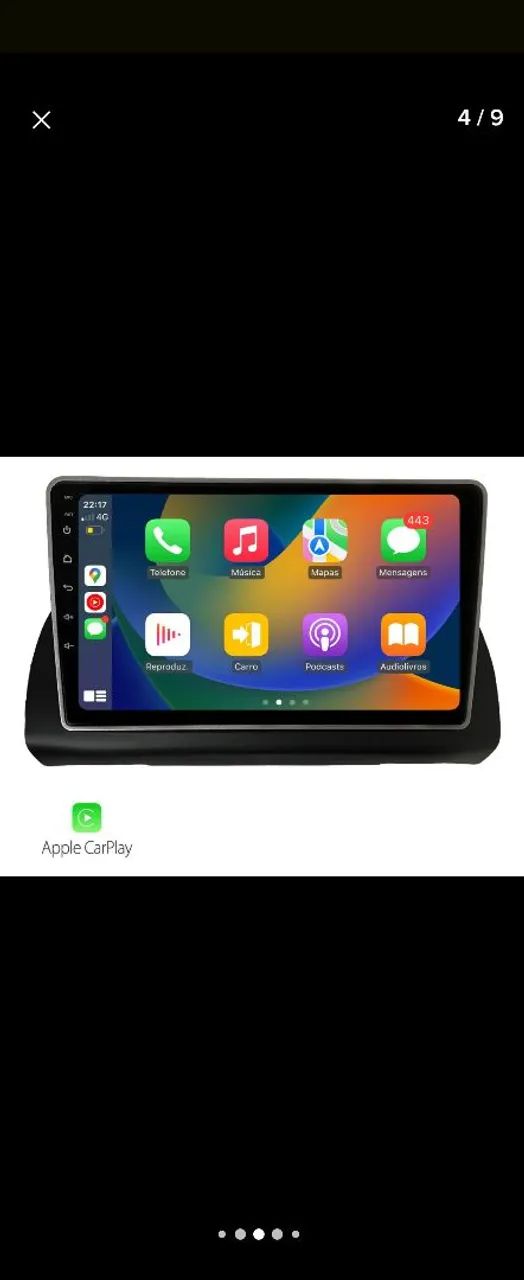 Kit Multimídia Kronos 9 polegadas Android Fiat argos