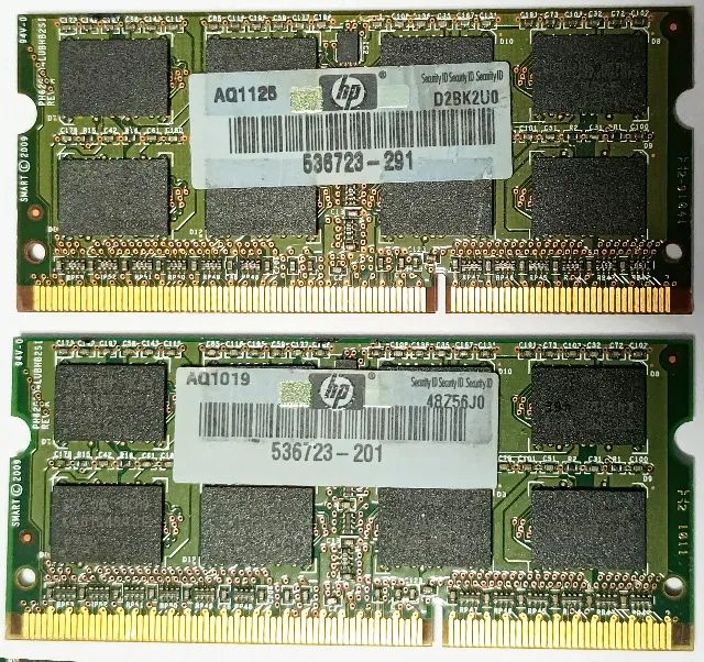 Kit DDR3 4GB 2x2GB Smart original HP Usadas testadas funcionando - Foto 2