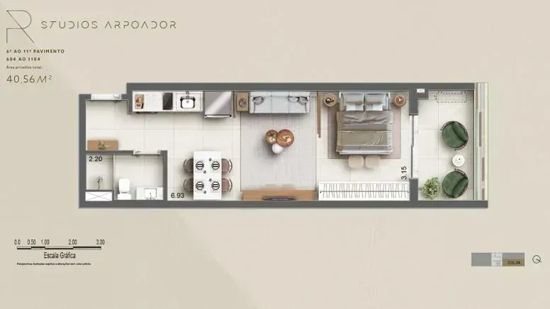 PLANTA 40m²
