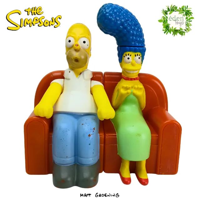 Bonecos Simpsons - Homer e Marge sofá BK (cód 009-2)