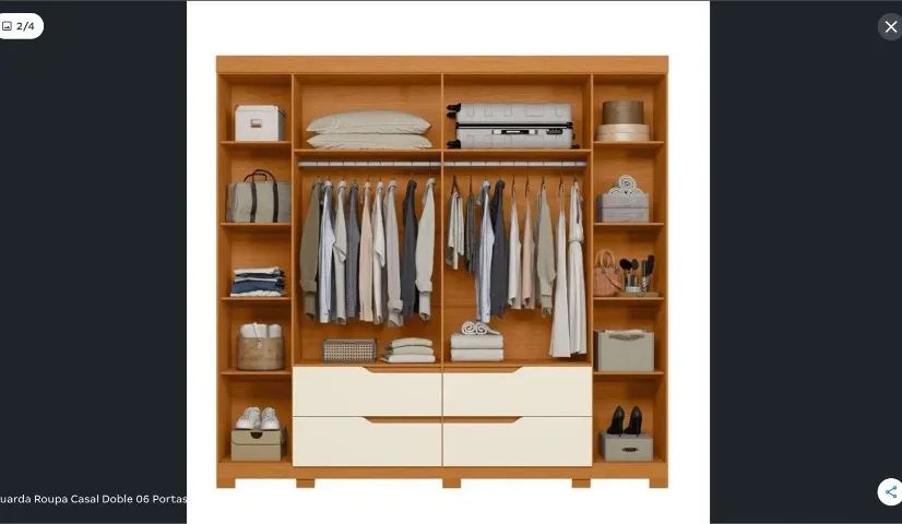 GUARDA ROUPA CASAL - Foto 2