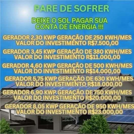 Energia Solar  Kit Off Grid com bateria  - Foto 3