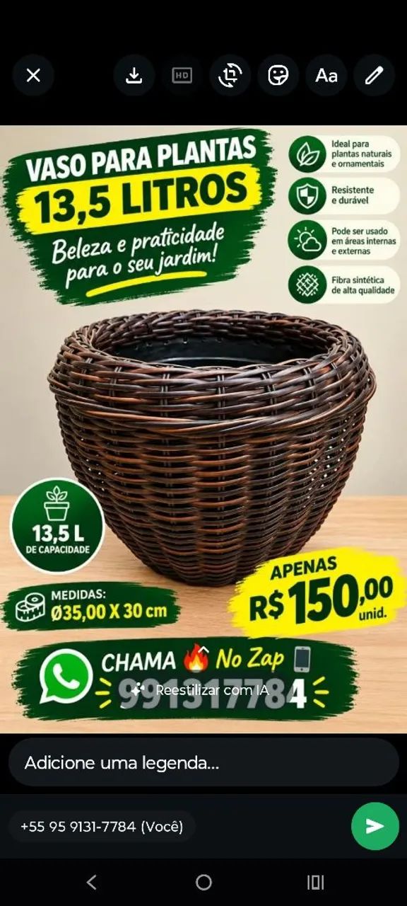 VASOS PARA PLANTAS E JARDINS  - Foto 3