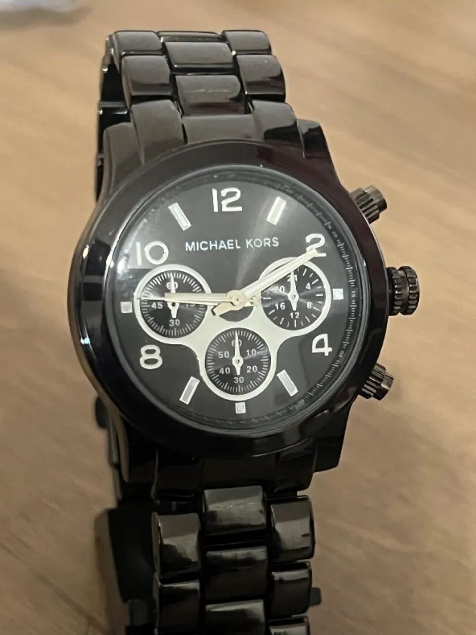 Relógio de Pulso MK preto, Luxo, Elegante