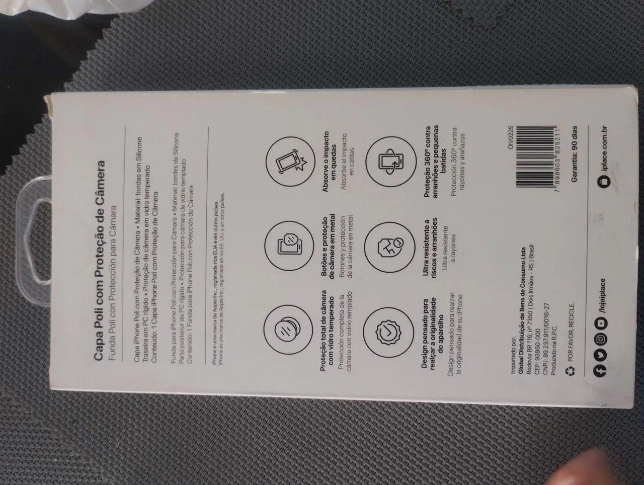 Capa iPhone 15 Plus com Proteção de Câmera - Linha Noronha (Nova na Caixa) - Foto 2