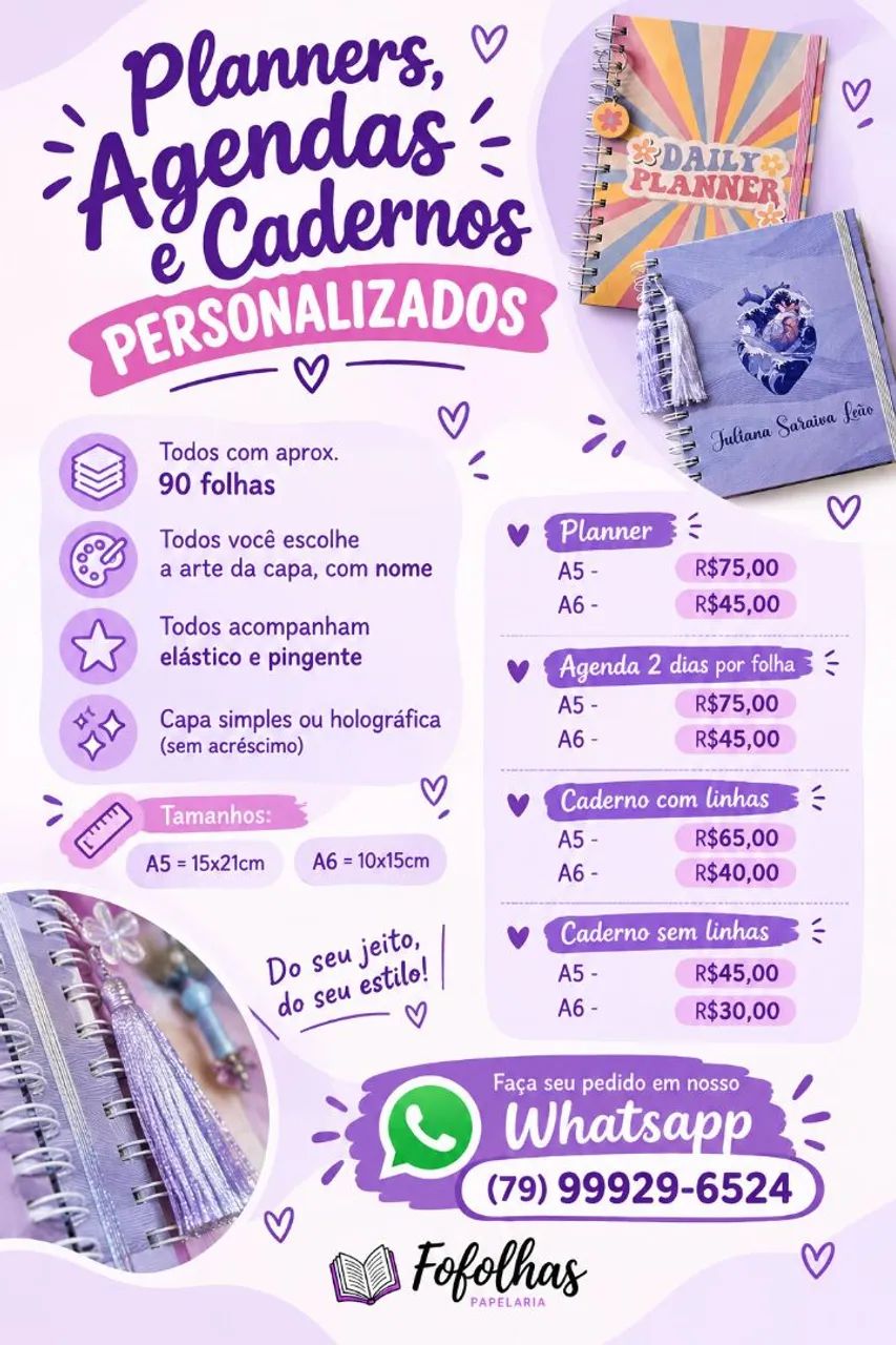 Cadernos, Agendas e Planners