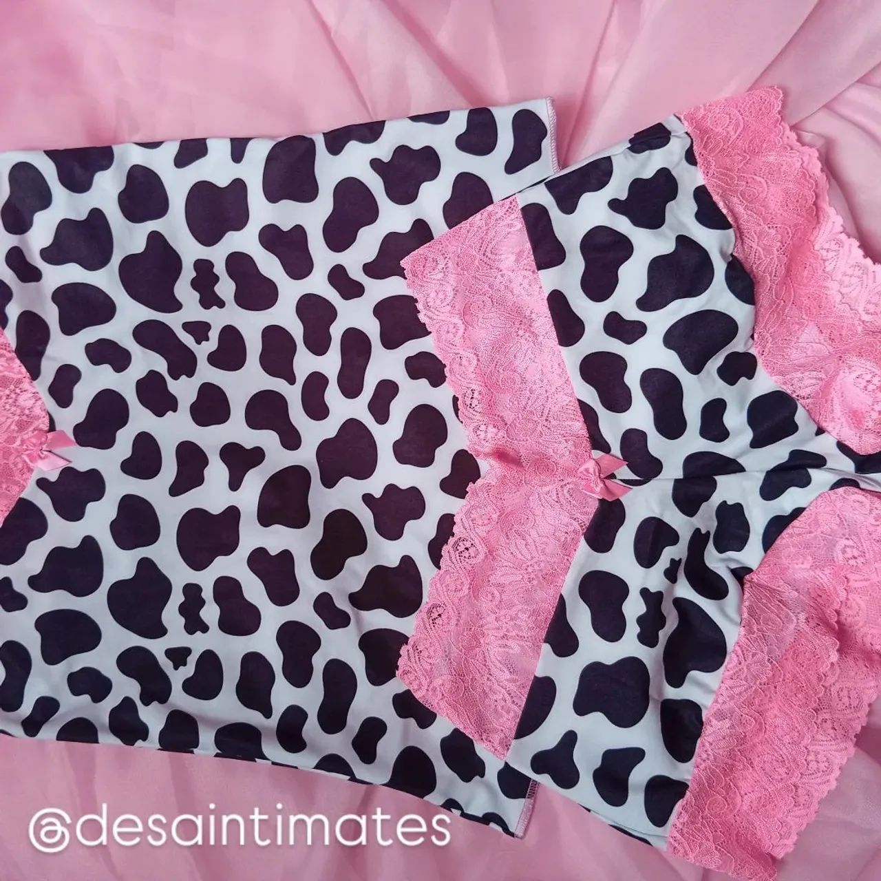Pijama Feminino Estampado com Renda - Conforto e Estilo para suas Noites - Foto 3