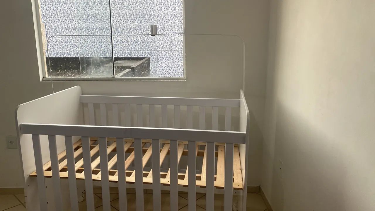 Berço 2 em 1 completo com colchão impermeável  - Foto 3