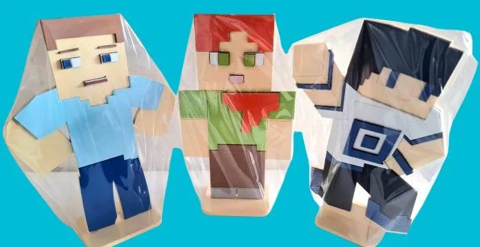DISPLAY MINECRAFT  EM MDF PINTURA ACRLICA 3D - Foto 2