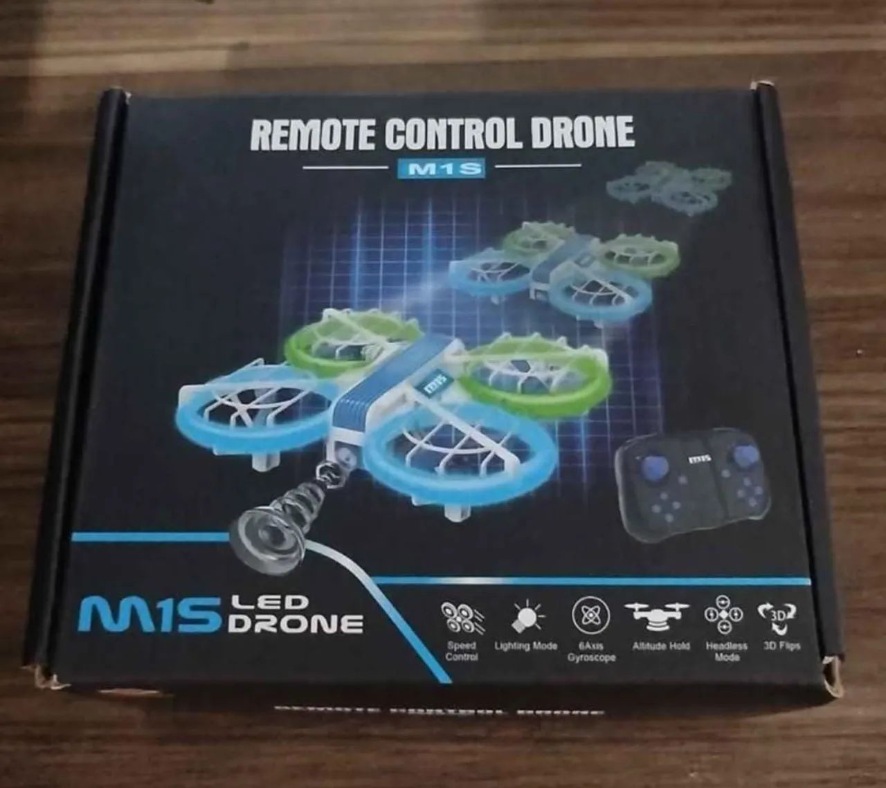Mini drone câmera com luzes de led