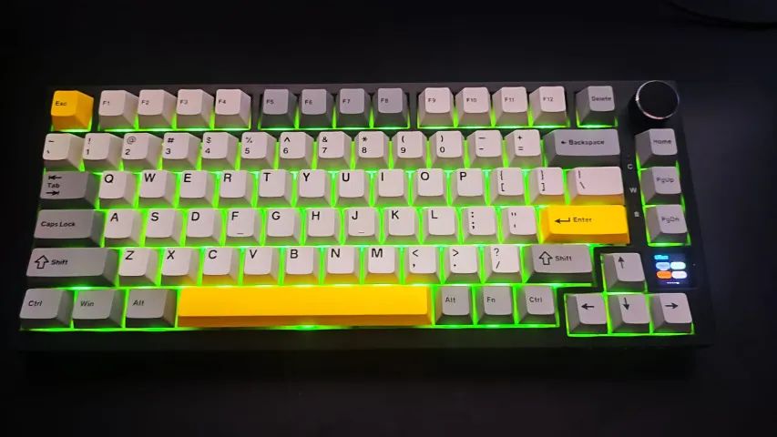 Teclado Ajazz AK820 pro 75% com tela TFT 