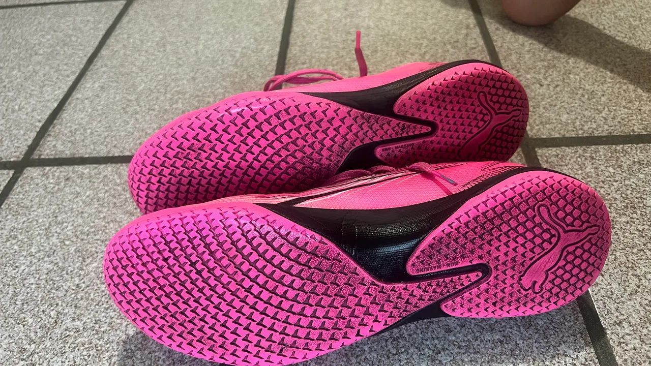 Chuteira Futsal Puma ultra Match lt Rosa tamanho 39 - Foto 4