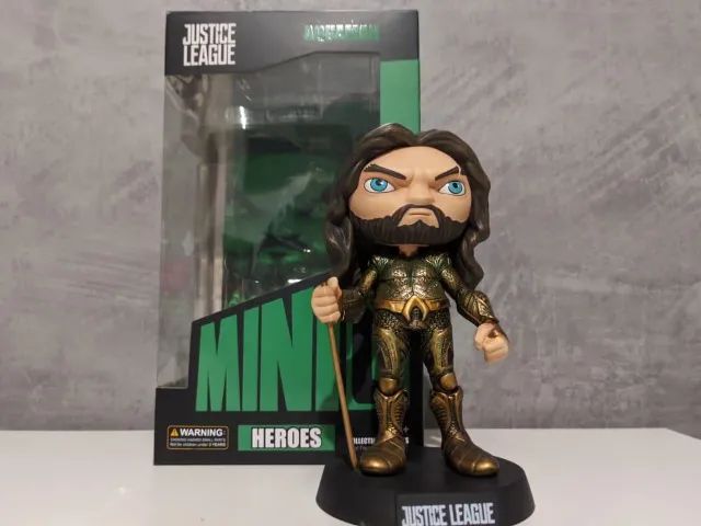 MiniCo Aquaman Justice League Iron Studios Original com Caixa