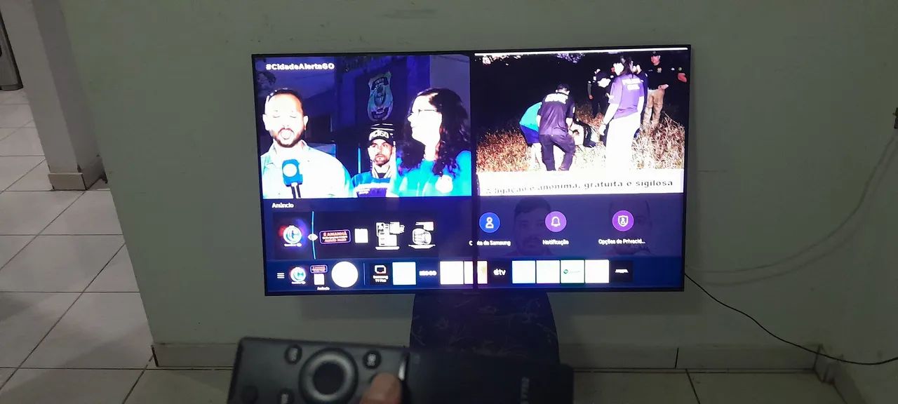 Tv 55 polegadas 4 k mais de 3 mil canais tem xbox porem tem listra  - Foto 2