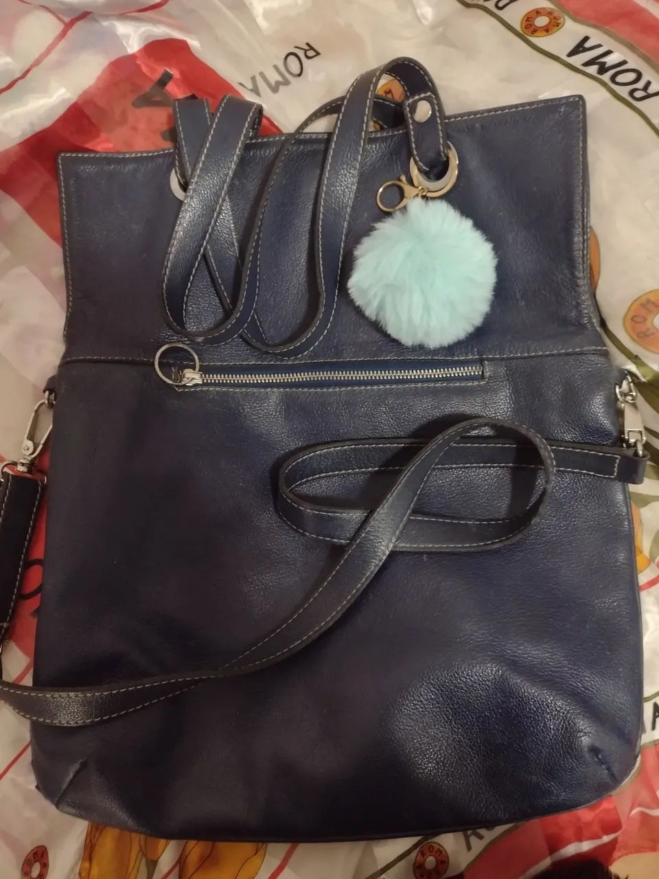 Bolsa grande em couro legítimo - Foto 5