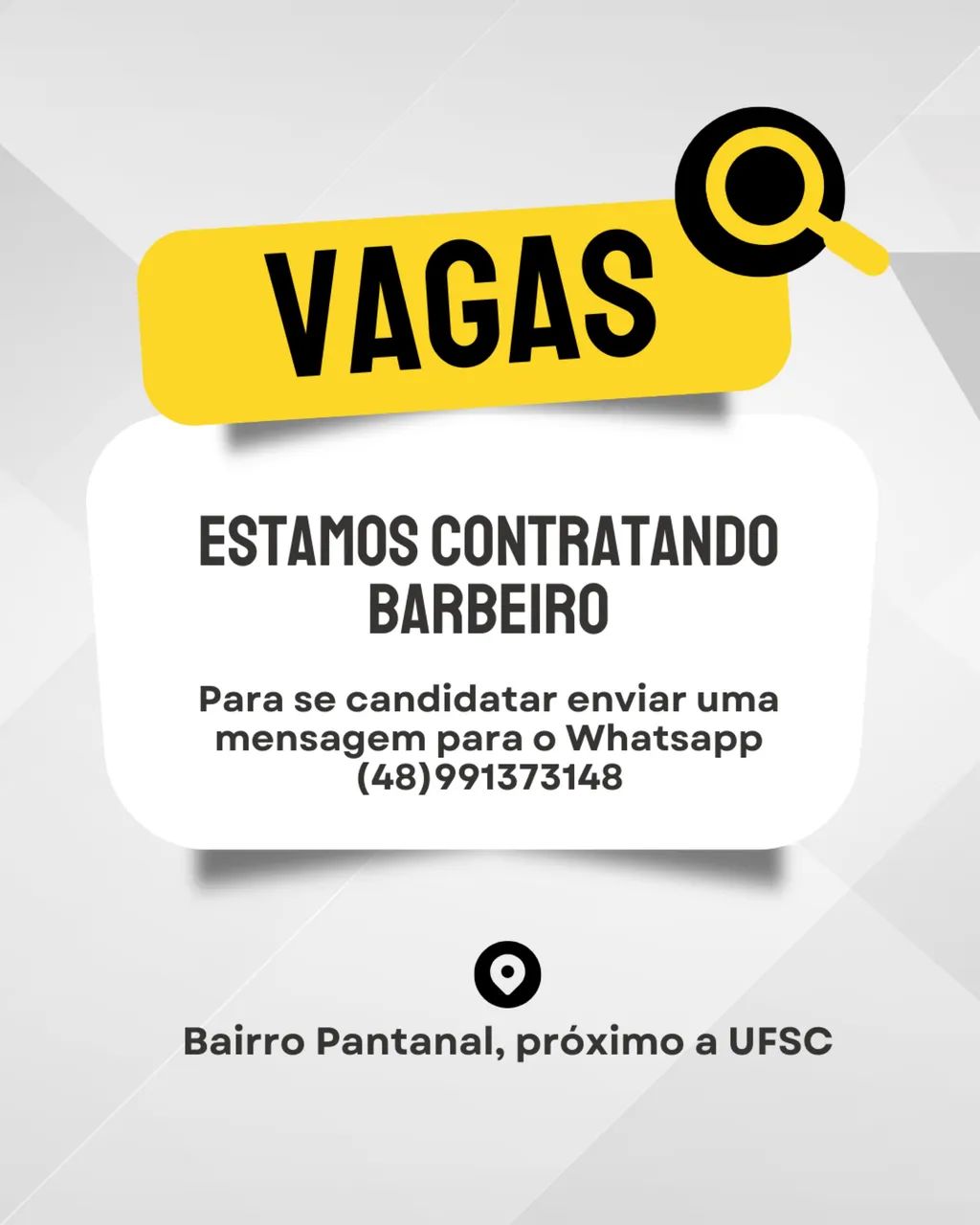 Vaga para barbeiro