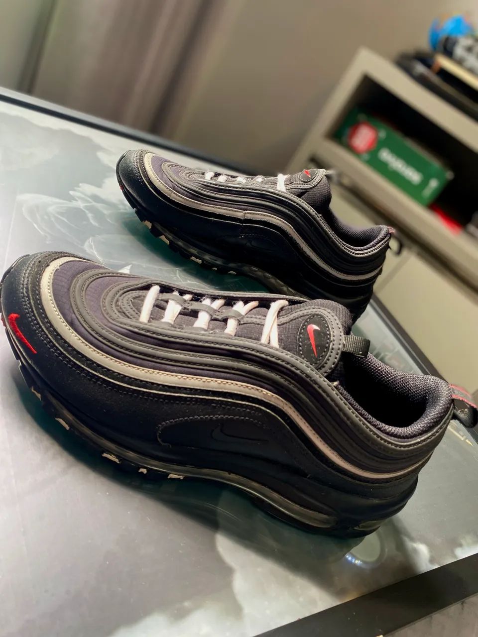 ? NIKE AIR MAX 97 ? BLACK / WHITE / RED - Foto 3