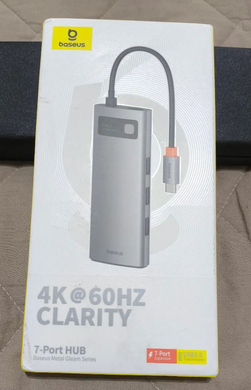 HUB Baseus 4K 60Hz 7 em 1