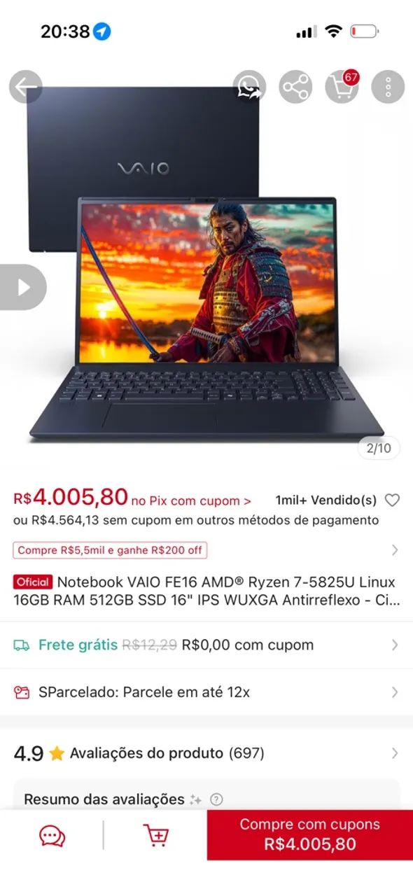 Notebook vaio - Foto 4