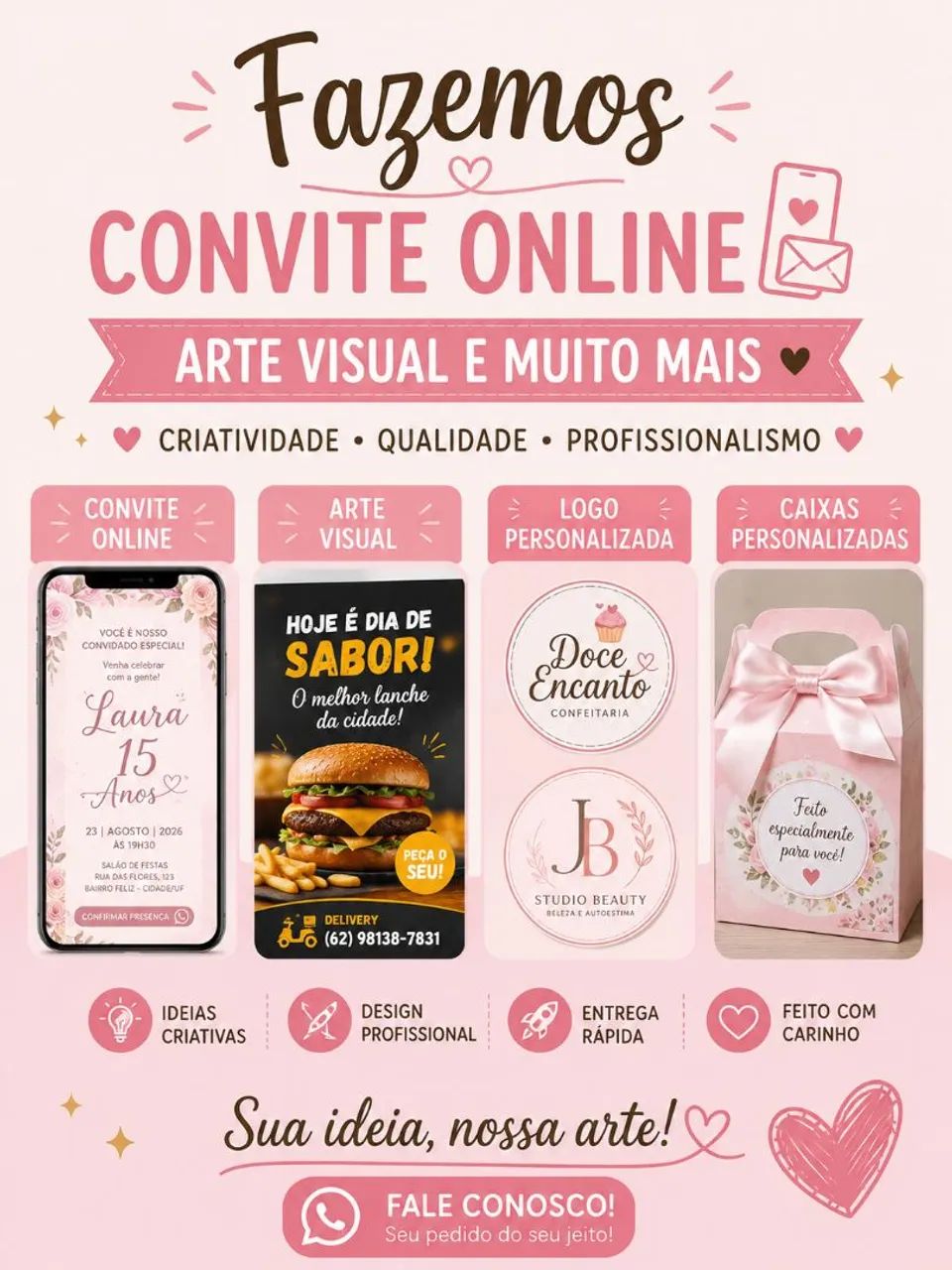 Itens para evento e aniversário 