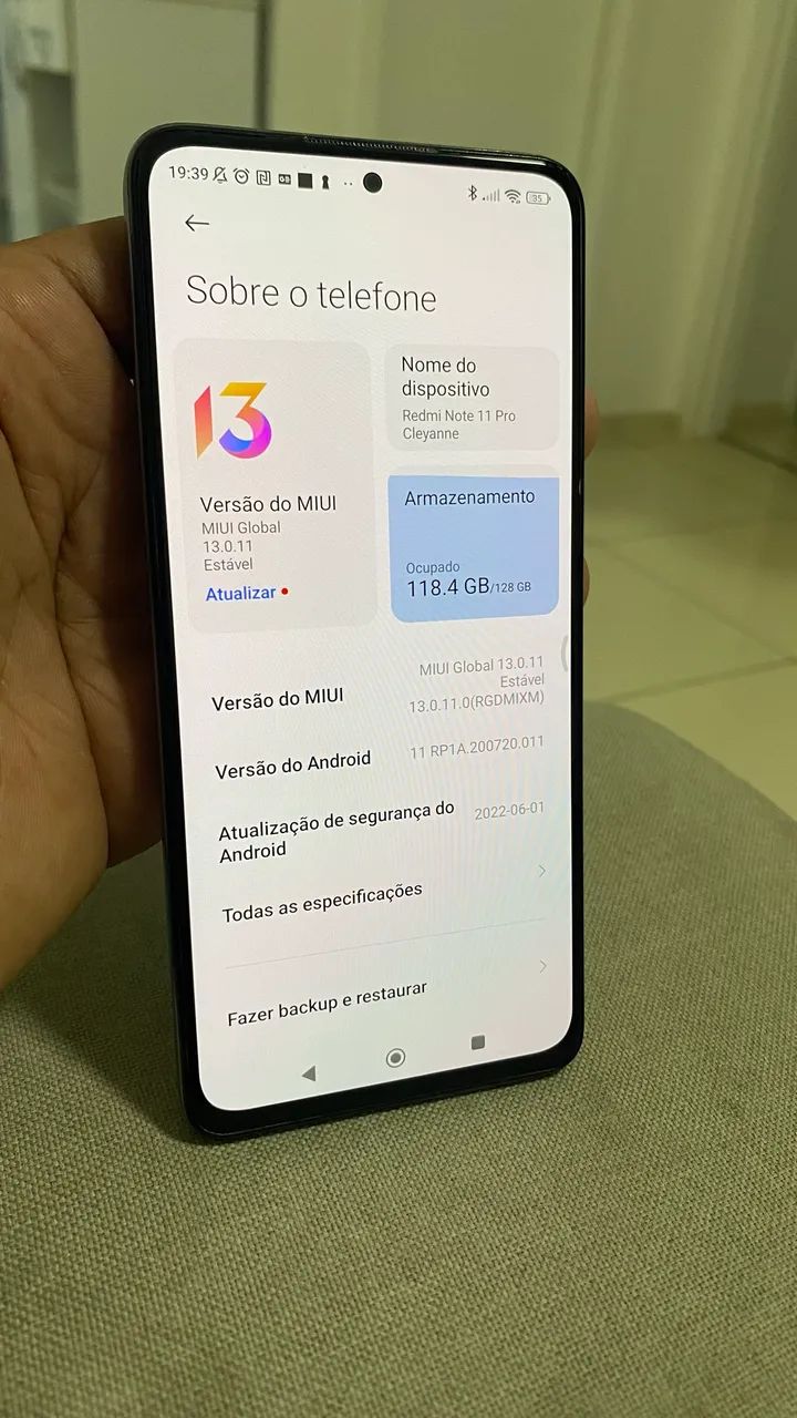 REDMI NOTE 11 PRO 128GB - 6GB RAM  - Foto 5