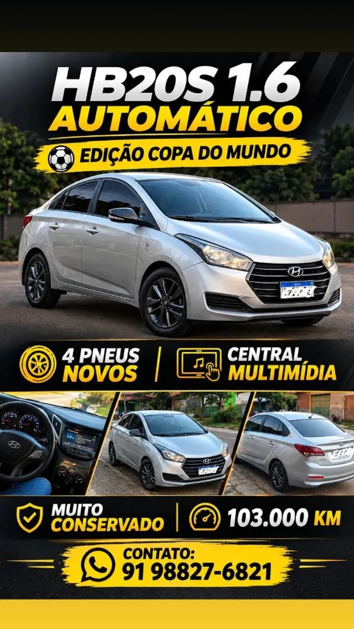 Hyundai Hb20S HB20S Copa do Mundo 1.6 Flex 16V Aut. 2019