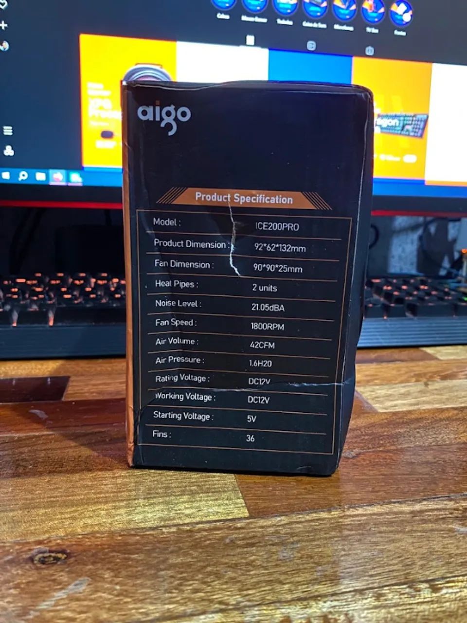 Cooler Rgb Aigo Ice 200 Pro Para Processador Intel E Amd Cpu - Foto 3