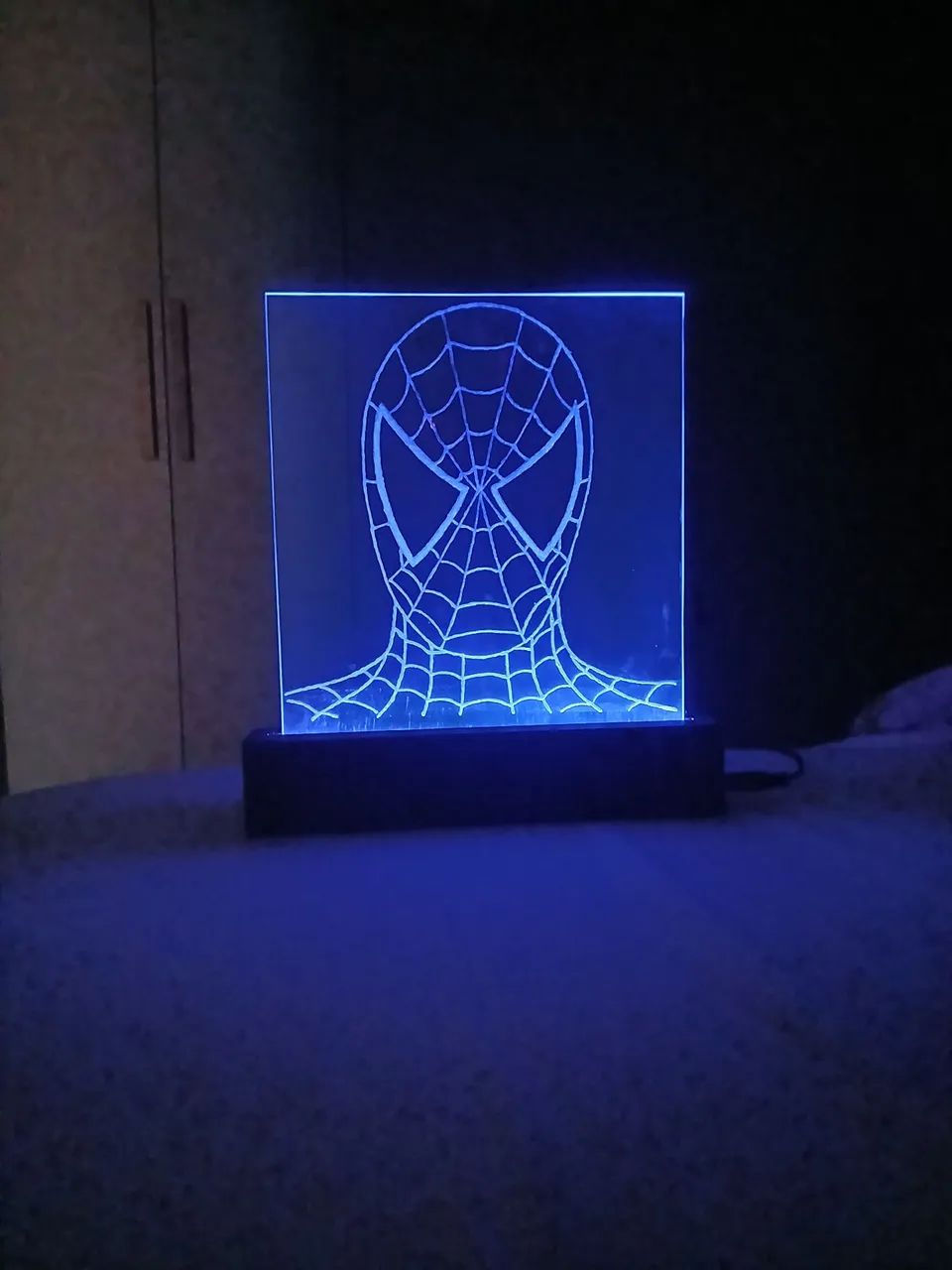 Luminaria LED 3D Homem Aranha