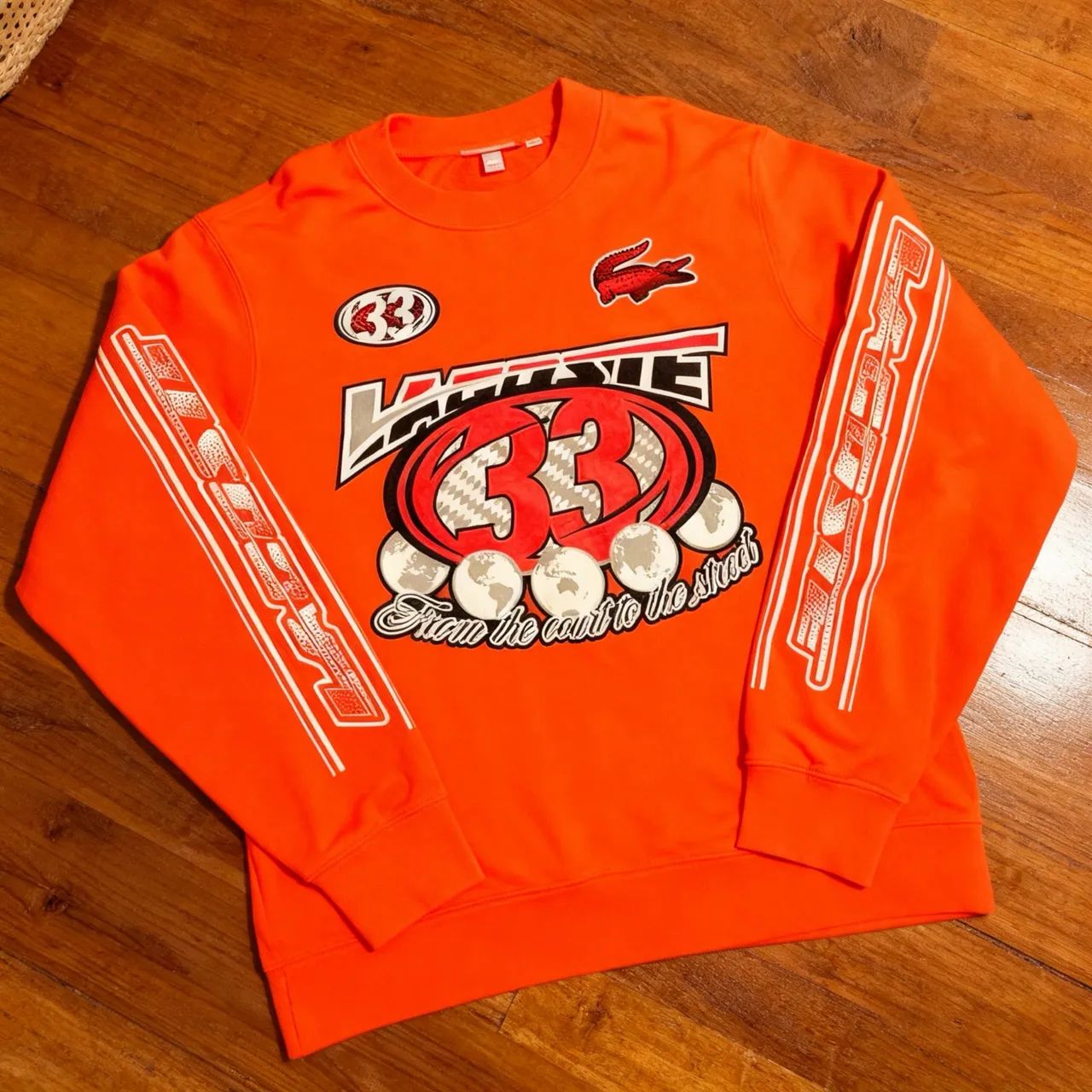 Moletom ?Lacoste 33? Laranja
