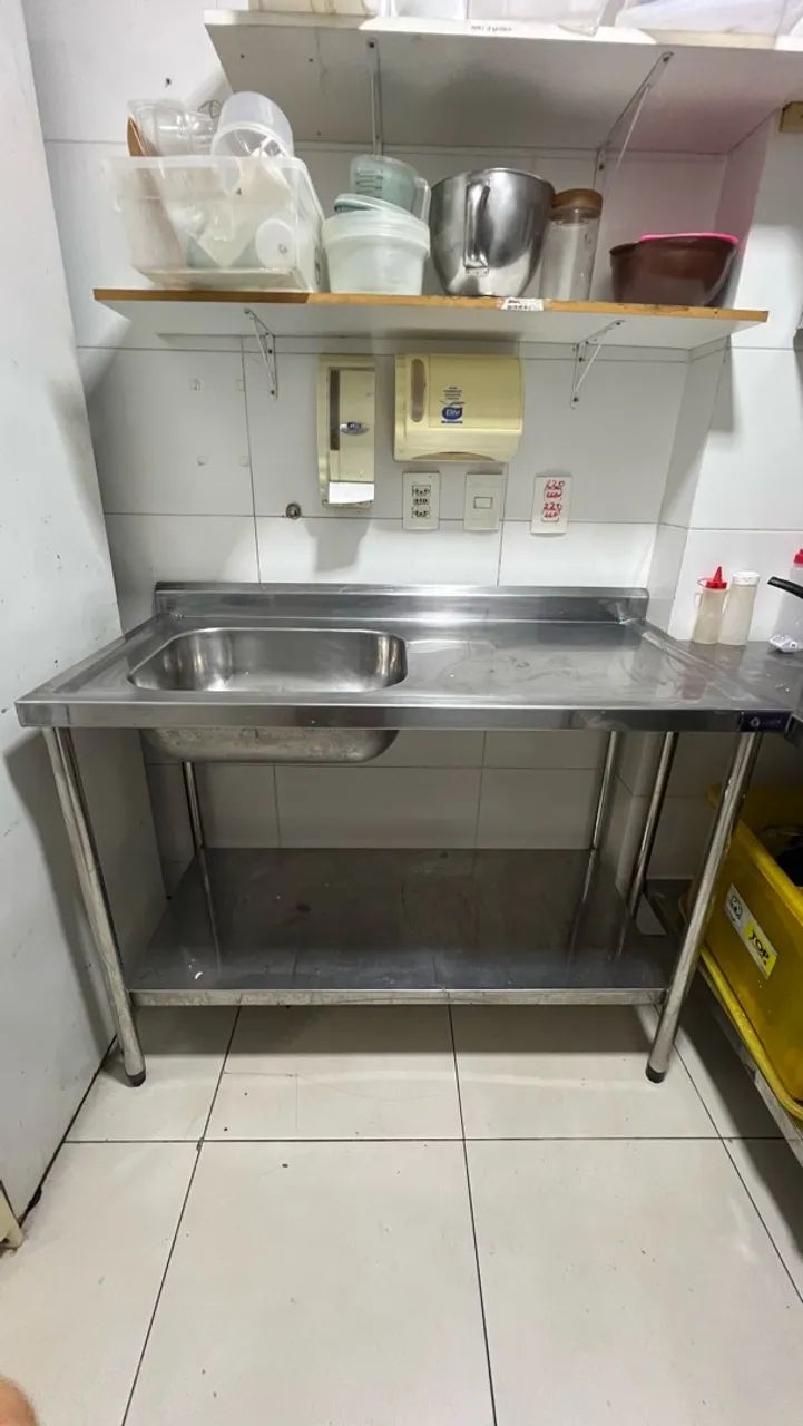 OPORTUNIDADE - Bancada, Pia e Coifa INOX - Foto 4