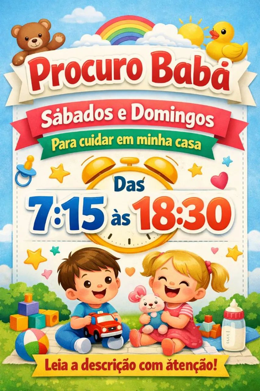 Preciso de babá - ingleses 