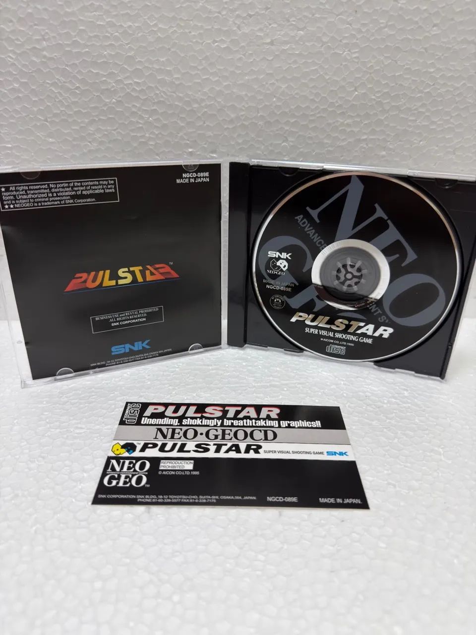 Box Neo Geo CD com 7 Jogos Prensados Completos com Manual Colorido