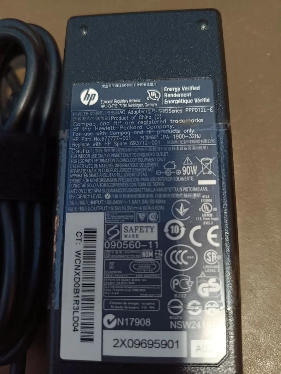 Fonte Notebook Hp Compaq Ppp012l-e 19v 4,74a 90w  - Foto 4