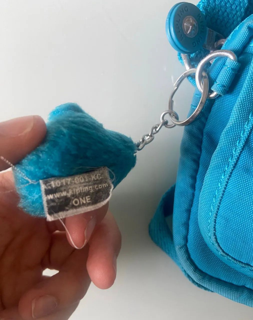 Bolsa azul kipling usada - Foto 3