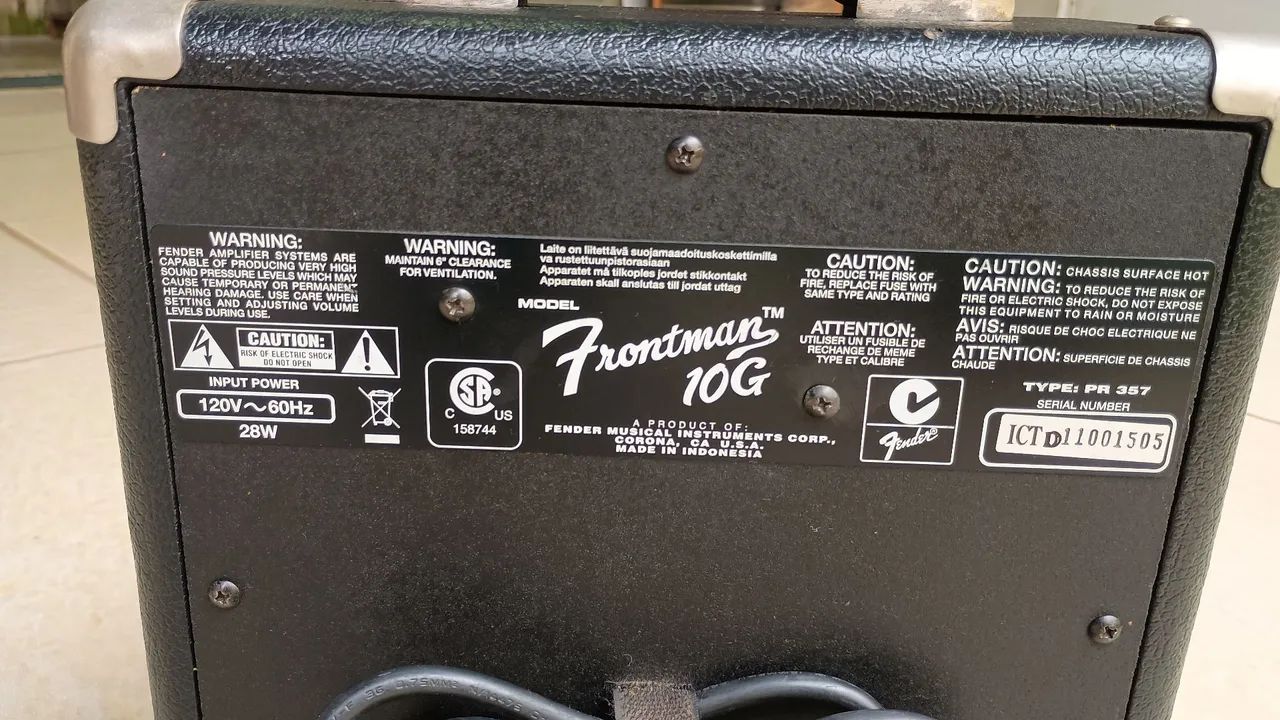 Cubo de guitarra  Fender Frontman 10G - Foto 3