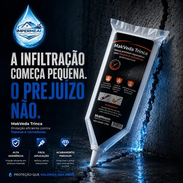 MakVeda Trinca-Reparadora de Físsuras e Trincas - Foto 2