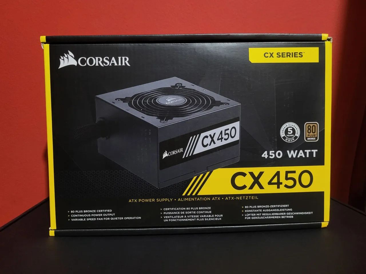 Fonte Corsair CX450 450W 80 Plus Bronze