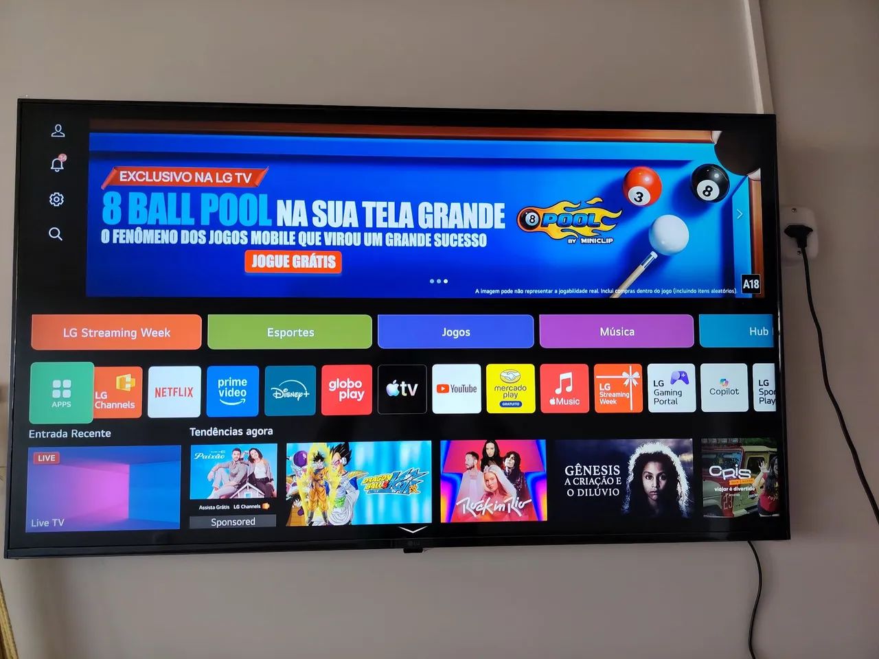 Smart TV LG UHD webOs 43 Polegadas - Foto 2