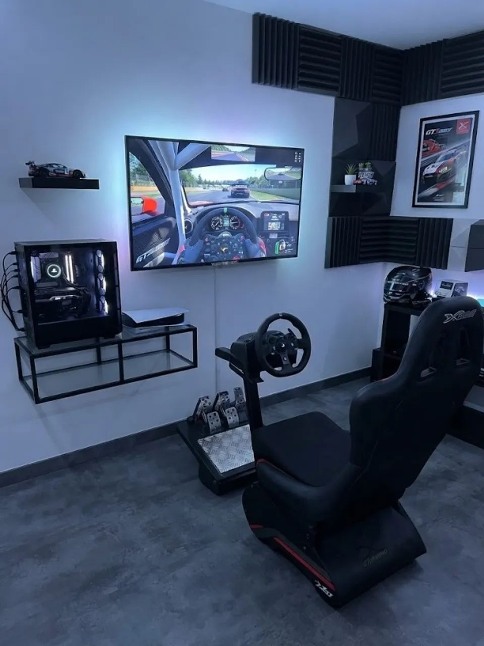 Simulador de corrida completo Xtreme Simulator e Logitech