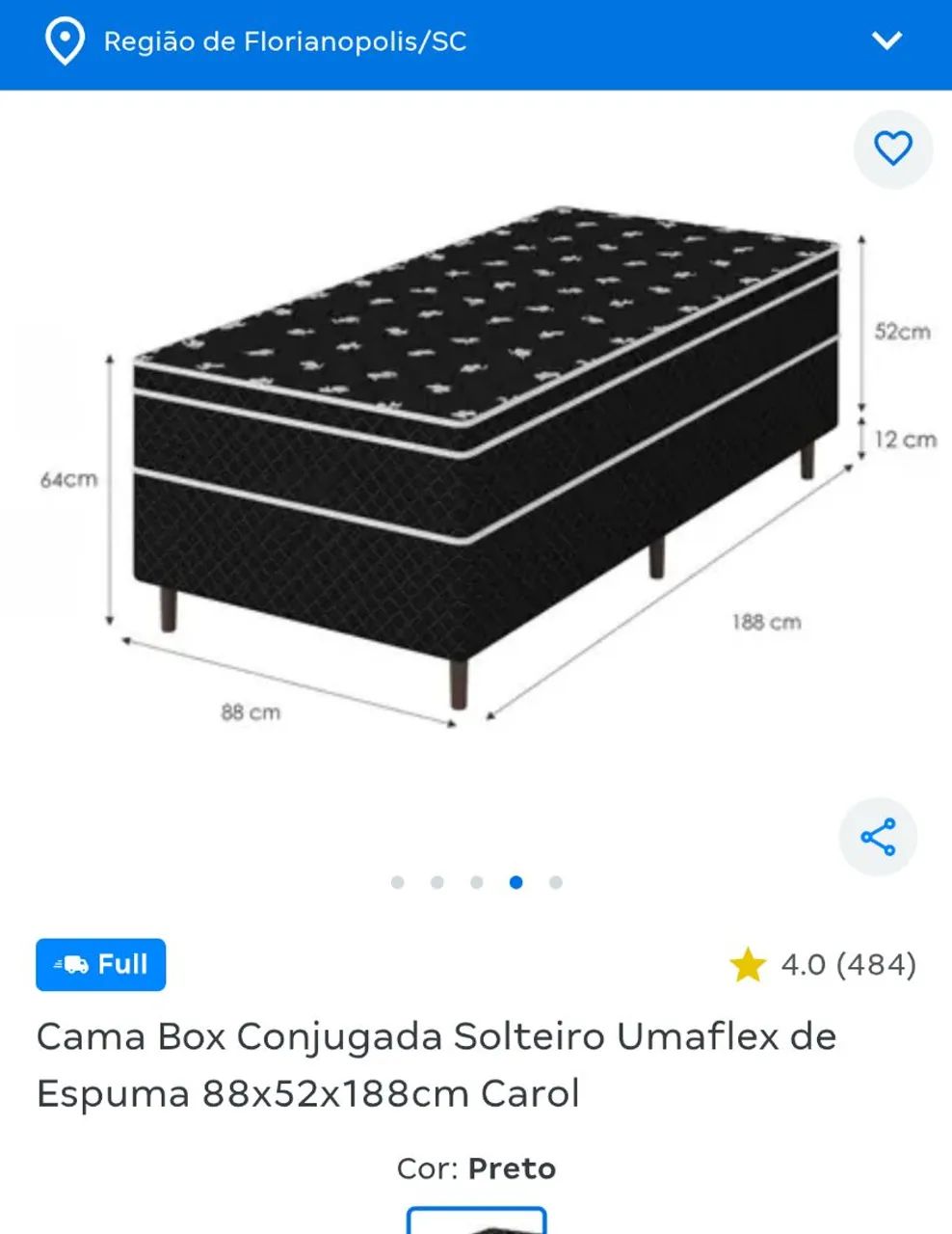 Cama box solteiro  - Foto 3